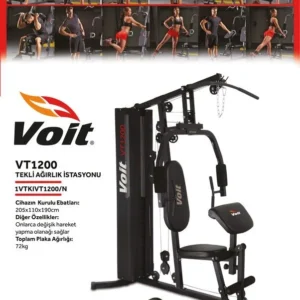 Voit VT1200 Tekli Ağırlık İstasyonu – 72 kg Plaka Ağırlığı, Çok Fonksiyonlu Fitness İstasyonu - Görsel 5